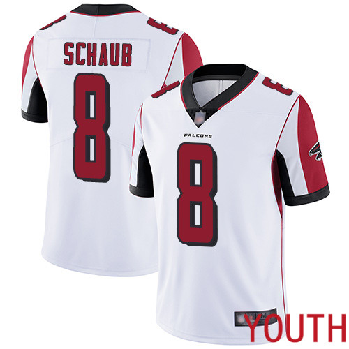 Atlanta Falcons Limited White Youth Matt Schaub Road Jersey NFL Football #8 Vapor Untouchable->youth nfl jersey->Youth Jersey